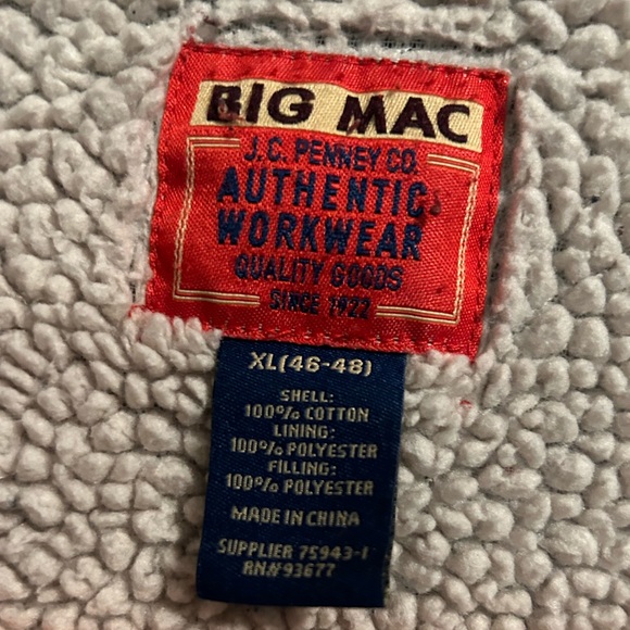 Big Mac JCPenney, authentic workwear, vintage  1970 Flannel XL - Picture 2 of 8